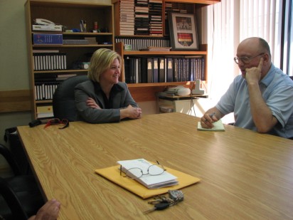 andrea with daily press editor