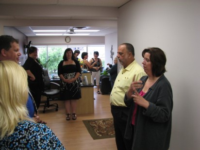 gilles at hearing society open house