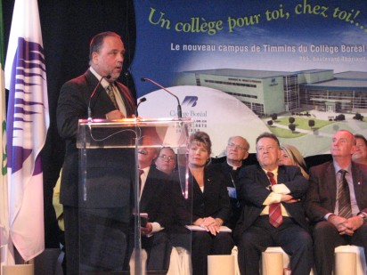 gilles speaks at college boreal